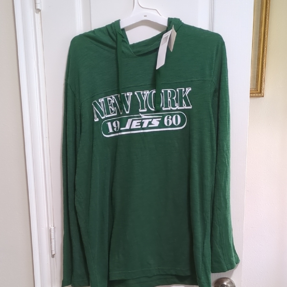 Unisex New York Jets Long Sleeve T-shirt Hoodie Hoodie Size L